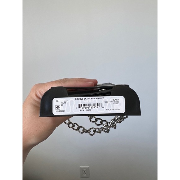 No Boundaries Men's 2-Snap Chain Wallet – Black – RFID – New - Picture 4 of 4